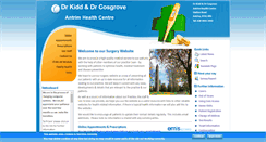 Desktop Screenshot of antrimgp.co.uk
